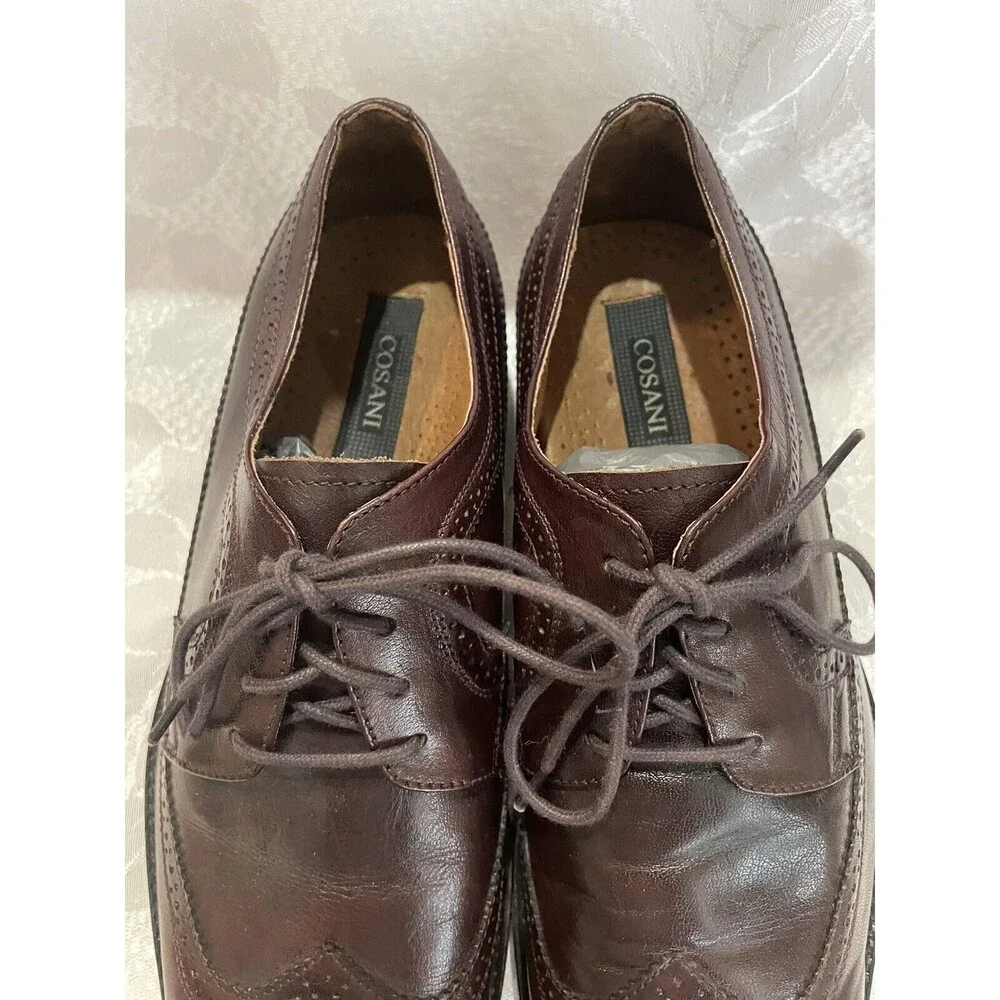 Cosani Classy Brown Leather Shoes Excellent Condition Size 11